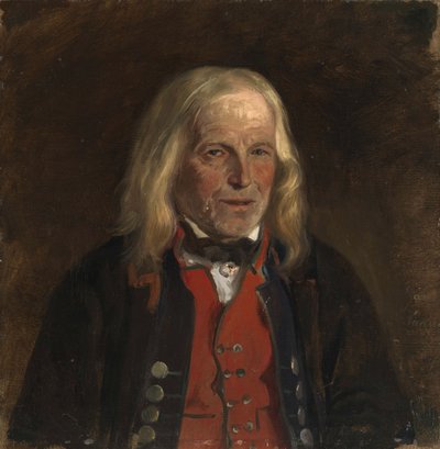 Porträtstudie des Bauern Jan Sandve (?) von Adolph Tidemand