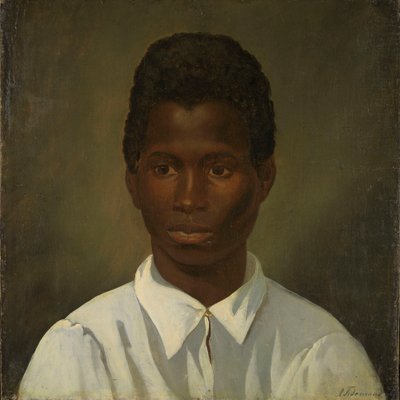Porträt eines jungen Mannes von Adolph Tidemand