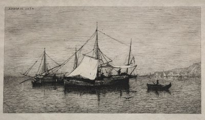 Küstenboote Italiens, 1874 von Adolphe Appian