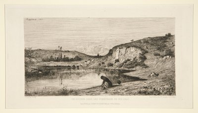 Ein Felsen in den Gemeindewiesen von Rix (Ain) von Adolphe Appian