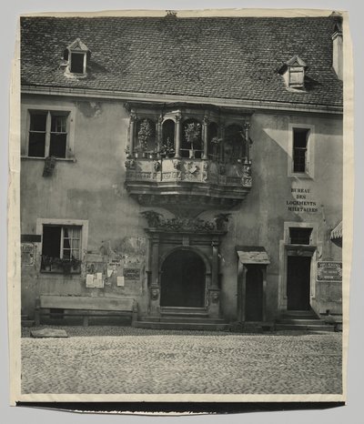 Elsässische Fassade, Wachhaus in Colmar von Adolphe Braun