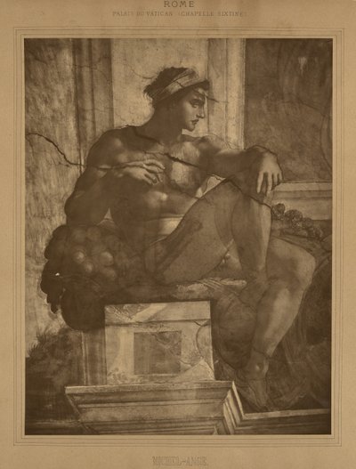 Rom - Vatikanpalast, Sixtinische Kapelle, Michelangelo von Adolphe Braun