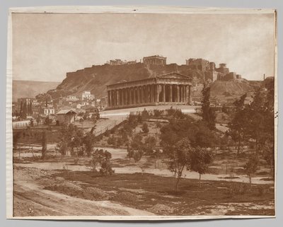 Blick auf die Akropolis von Adolphe Braun and Co.