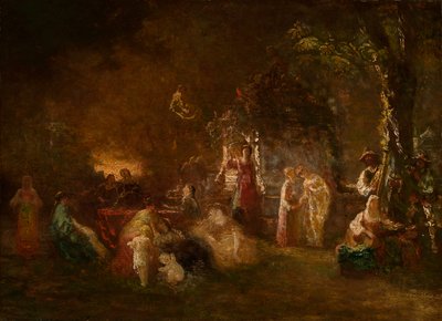 Fête Champêtre von Adolphe Joseph Thomas Monticelli