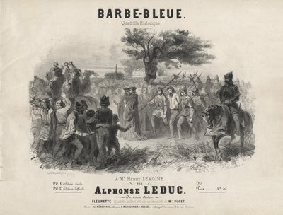 Barbe-Bleue, quadrille historique von Adolphe Mouilleron