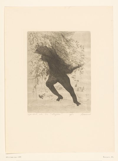 Verwundeter Soldat verbindet seinen Fuß von Adolphe Mouilleron