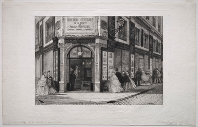Hauptquartier der Société des Aquafortistes, 1864 von Adolphe Théodore Jules Martial Potémont