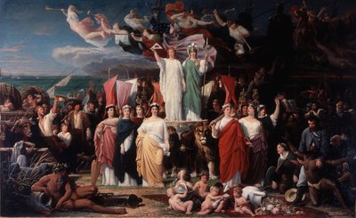 Genius von Amerika von Adolphe Yvon
