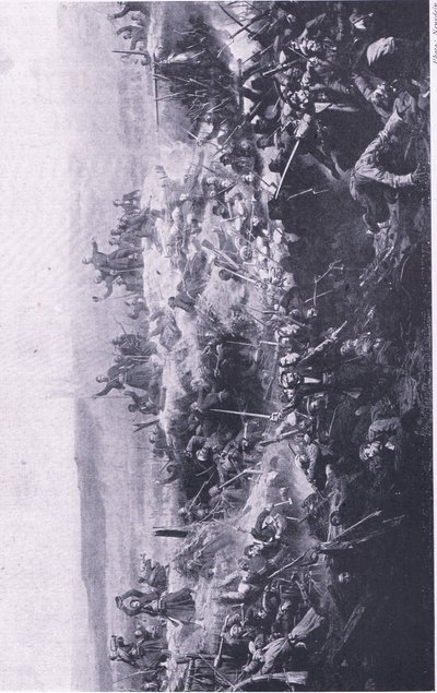 Die Einnahme des Malakoff durch die Franzosen, Illustration aus British Battles on Land and Sea, 1915 von Adolphe Yvon