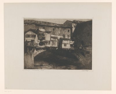 Florenz. Ponte Vecchio von Adriaan J. van 