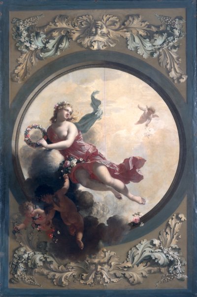 Flora mit blumenstreuenden Putti, 1696 von Adriaan van der Werff