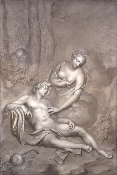 Luna (Diana) besucht den schlafenden Endymion, 1696 von Adriaan van der Werff