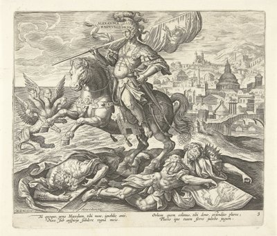 Alexander der Große als dritter König aus der Vision von Daniel von Adriaen Collaert