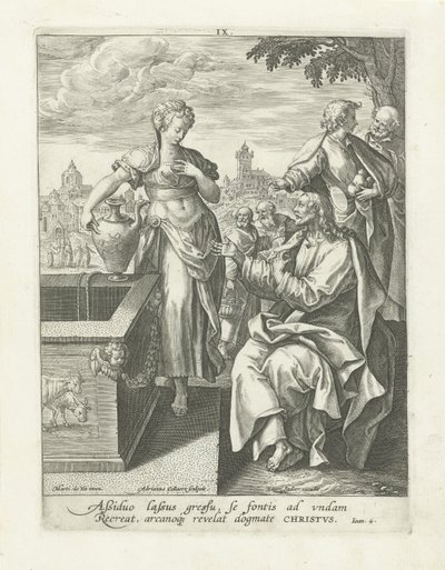 Gespräch mit der Samariterin von Adriaen Collaert