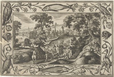 Hirschjagd von Adriaen Collaert