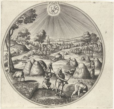 Juli (Die zwölf Monate) von Adriaen Collaert