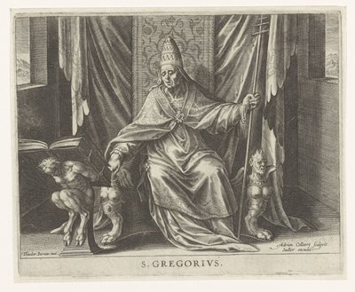 Kirchenvater Gregor von Adriaen Collaert