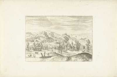 Landschaft mit einem Bächlein von Adriaen Collaert