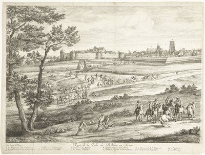 Ansicht von Bethune (linkes Blatt) von Adriaen Frans Boudewyns