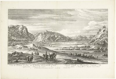 Ansicht der Burg Joux von Adriaen Frans Boudewyns