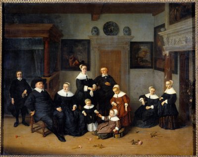 Familienporträt von Adriaen Jansz. van Ostade