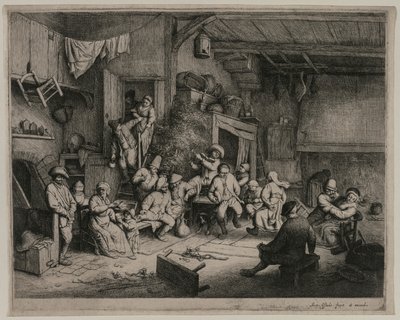 Der Tanz im Gasthaus, 1652 von Adriaen Jansz. van Ostade