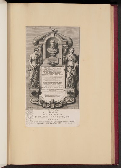 Epitaph von Claude Jean Gevaert von Adriaen Lommelin after Sir Peter Paul Rubens