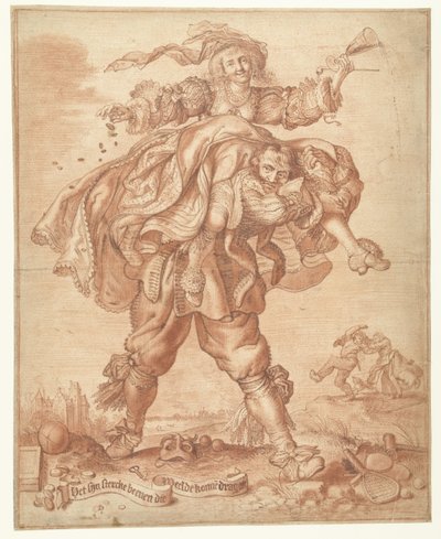 Es braucht starke Beine, um Luxus zu tragen von Adriaen Pietersz van de Venne
