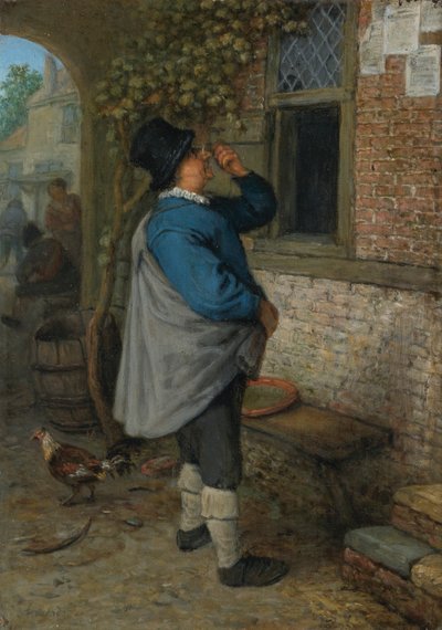 Ein Mann liest die Nachrichten (Sehen) von Adriaen van Ostade