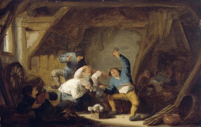 Bauern trinken und singen von Adriaen van Ostade