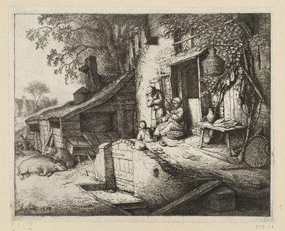 Die Spinnerin von Adriaen van Ostade