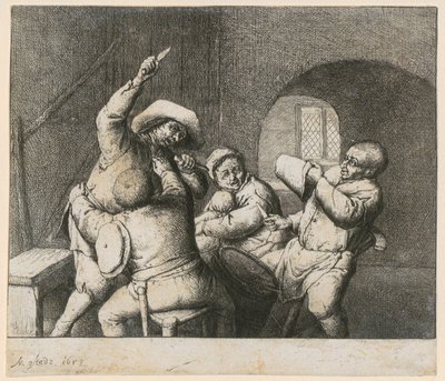 Messerkampf von Adriaen van Ostade