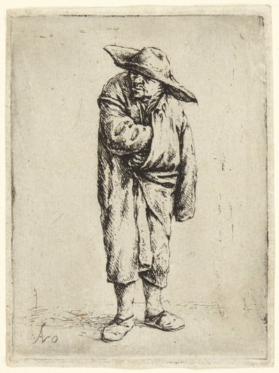 Bauer mit Hut von Adriaen van Ostade