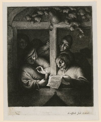 Sänger am Fenster von Adriaen van Ostade