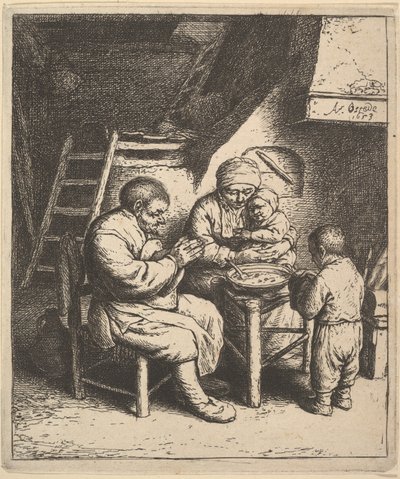 Der Segen von Adriaen van Ostade