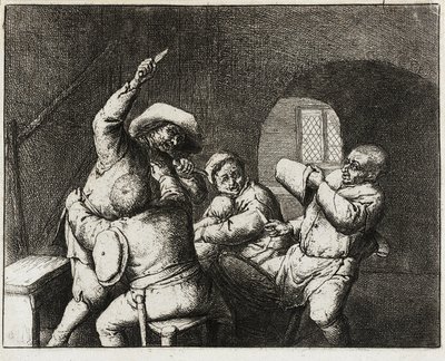 Der Streit der Bauern von Adriaen van Ostade