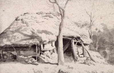 Ein Schafstall im Wald von Adriaen van de Velde