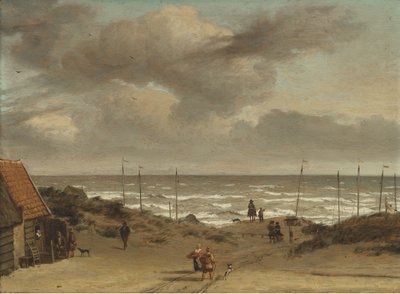Blick von den Dünen aufs Meer von Adriaen van de Velde