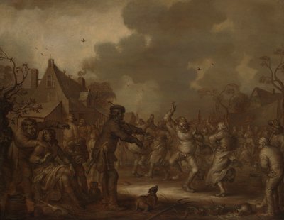 Bauern tanzen von Adriaen van de Venne