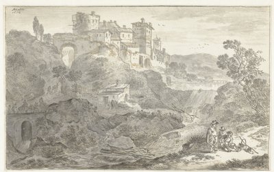 Italienische Landschaft von Adriaen van der Kabel