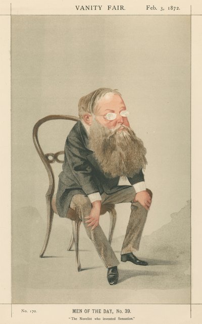Der Romanautor, der Sensation erfand, Wilkie Collins (Vanity Fair Serie) von Adriano Cecioni