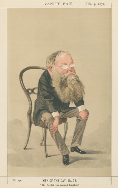Der Romanautor, der Sensation erfand, Wilkie Collins (Vanity Fair Serie) von Adriano Cecioni