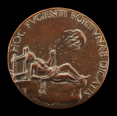 Weibliche Figur, die ein Zaumzeug hält [Rückseite] von Adriano Fiorentino
