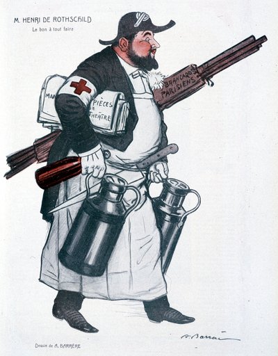 Henri de Rothschild - von Barrère, in „Fantasio“ vom 01.10.1907 von Adrien Barrere