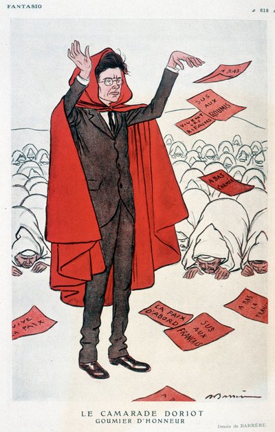 Der Kamerad Jacques Doriot, Ehren-Goumier - von Barrère, in „Fantasio“ vom 07.07.1925 von Adrien Barrere