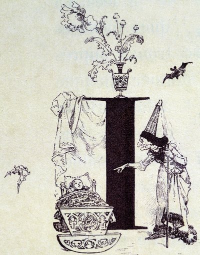 Dornröschen - in „Les Contes de Fées“ von Charles Perrault, Illustrationen von Adrien Marie von Adrien Emmanuel Marie