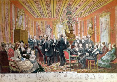 Victor Hugos Salon, 21 rue de Clichy, Paris, Dezember 1875 von Adrien Emmanuel Marie