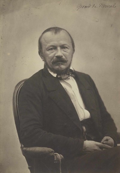 Porträt von Gérard de Nerval 1808-1855, 1854 von Adrien Tournachon
