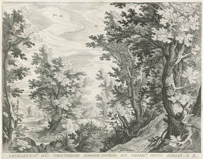 Waldlandschaft von Egidius  Sadeler (II)