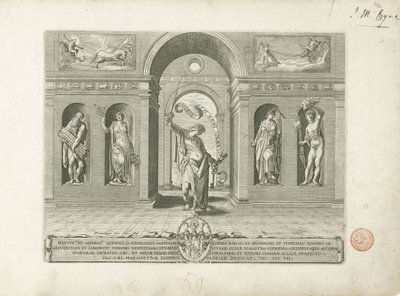 Janus und die vier Jahreszeiten von Egidius  Sadeler (II)
